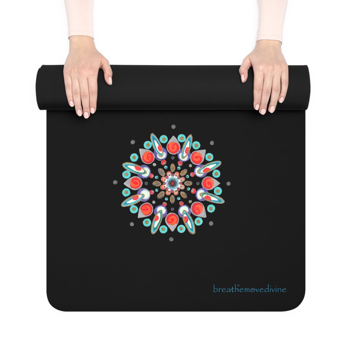 Inner Eye by breathemovedivine Yoga Mat - Non-Slip Exercise Mat for Wellness & Mindfulness