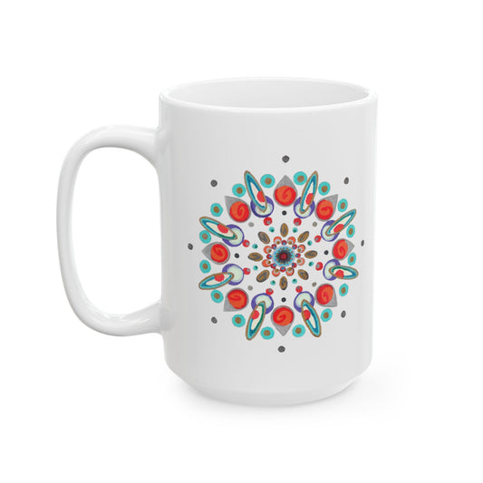 Inner Eye by breathemovedivine Ceramic Mug, (11oz, 15oz) - 17.50 white front 15 oz