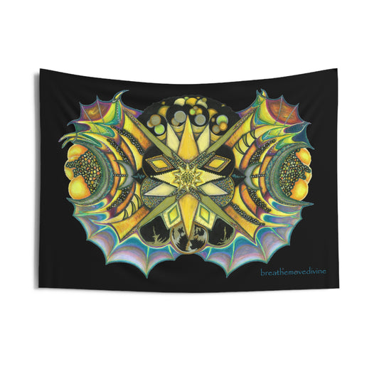 Creature by breathemovedivine Wall Tapestry - Mystical Nature-Inspired Decor