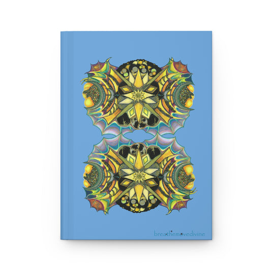 Creature Butterfly Light Blue Hardcover Journal for Creative Minds - 17.10 front