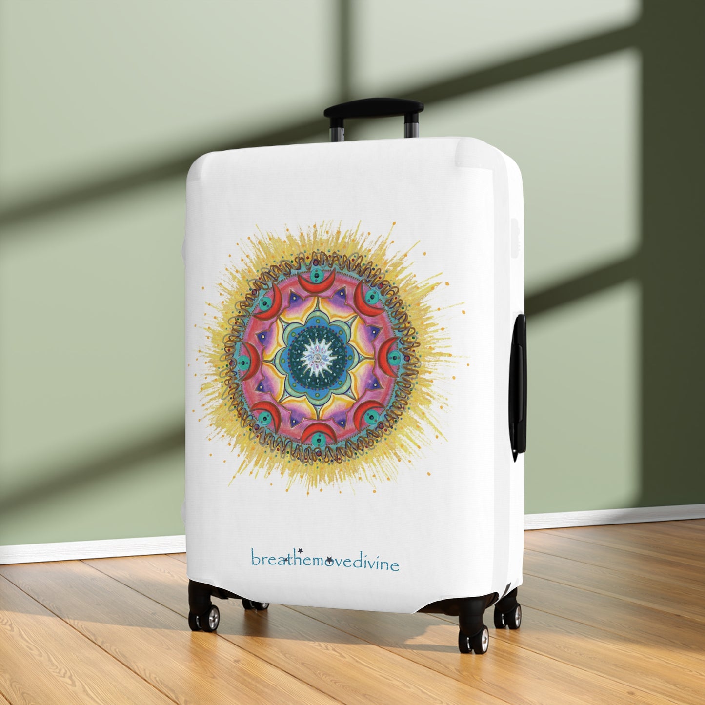 7 Chakras by breathemovedivine Suitcase Cover - Room