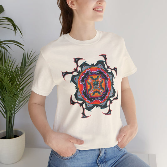 Scry by breathemovedivine Mandala Unisex Jersey T