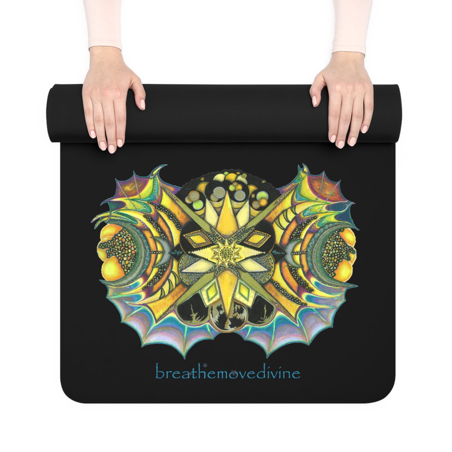 Creature by breathemovedivine Yoga Mat - Get Moving