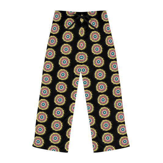 7 Chakras by breathemovedivine Pattern Pajama Pants — Women's Cozy Lounge Sleepwear