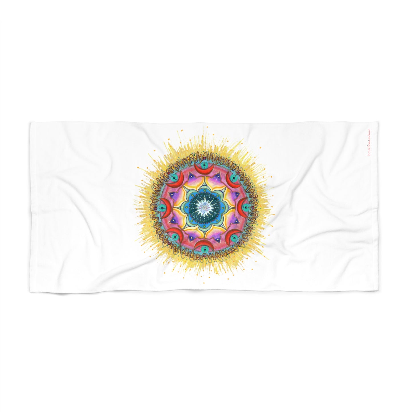 7 Chakras by breathemovedivine Beach Towel - Always bring a towel!