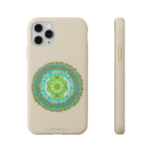 Heart Flame by breathemovedivine Eco-Friendly Case for iPhone with Mandala Design