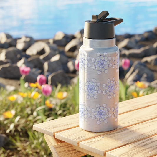 Flowers for Me by breathemovedivine Colorful Gator Tumbler 32oz - Vibrant Insulated Drinkware for Adventure Lovers