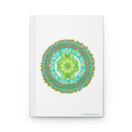 Heart Flame Hardcover White Journal for Creative Minds, Writing Inspiration, Gift for Artists, Daily Planner