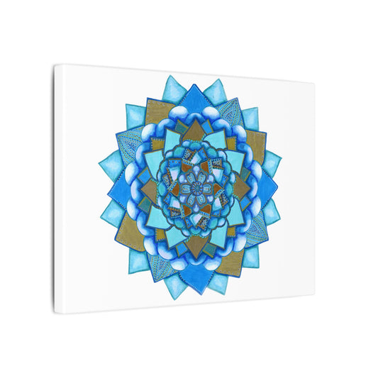 Voice by breathemovedivine Meditative Mandala Canvas Art - Stretched Wall Decor