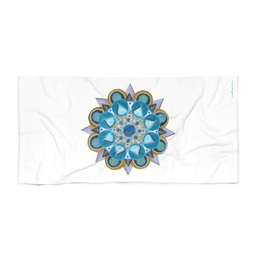 3 Chakras by breathemovedivine Beach Towel - Always bring a towel! - breathemovedivine