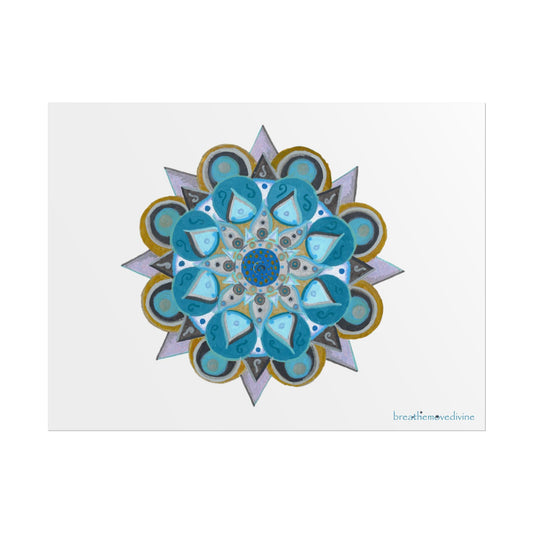 3 Chakras by breathemovedivine Vibrant Rolled Poster Print - breathemovedivine