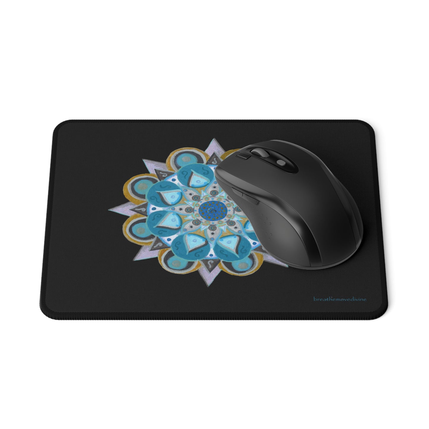 3 Chakras by breathemovedivine Non-Slip Mouse Pad