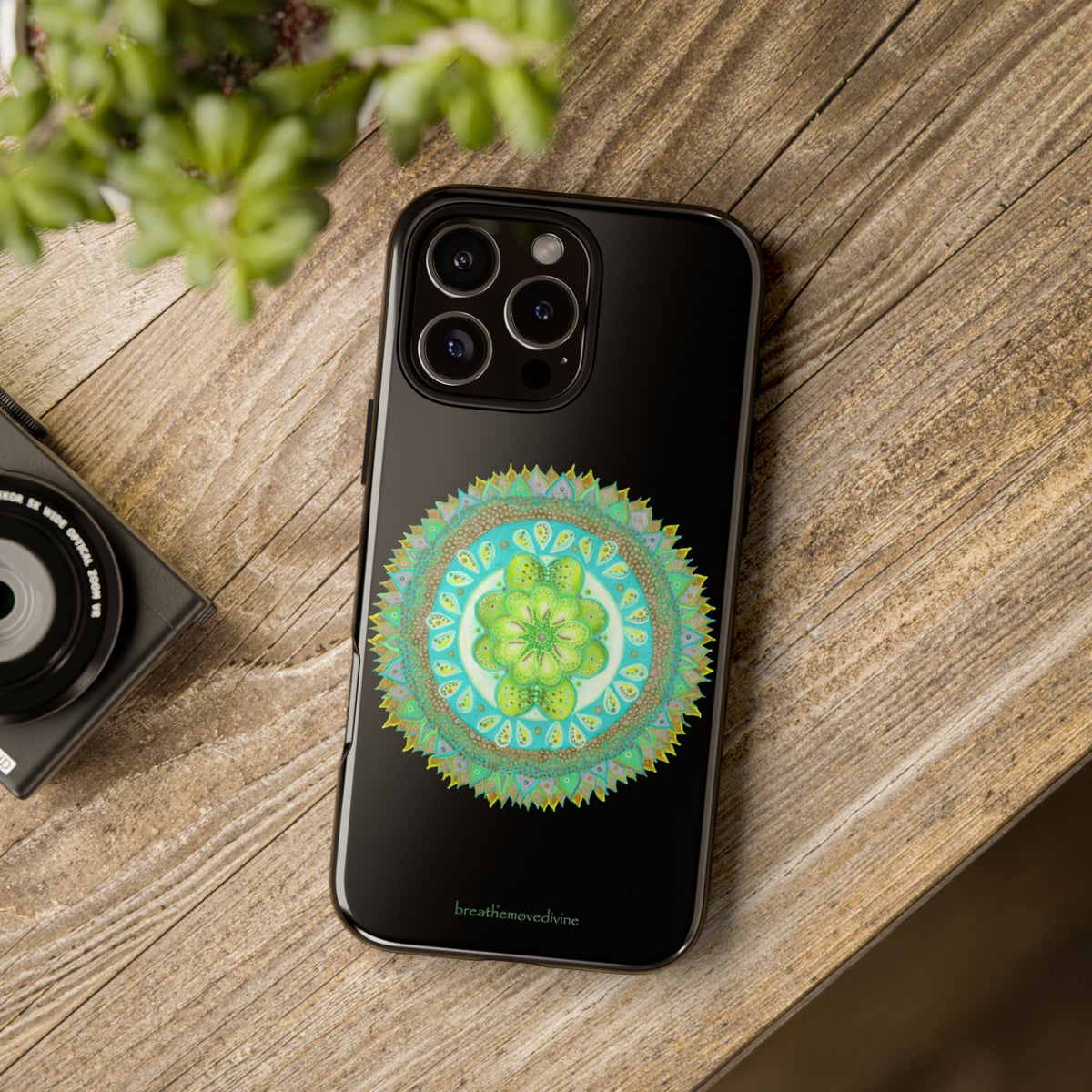Heart Flame by breathemovedivine Mandala Design Case for iPhone