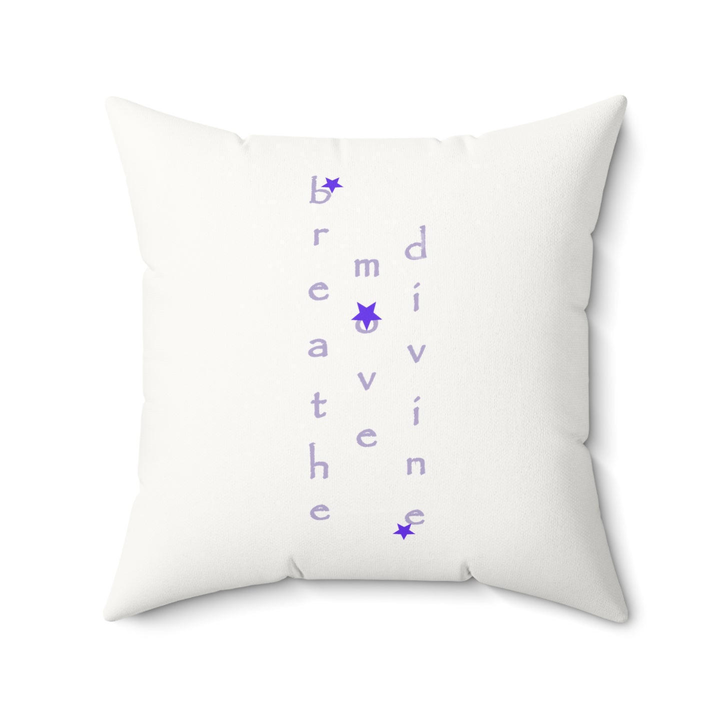 Scry by breathemovedivine Faux Suede Decorative Pillow in White