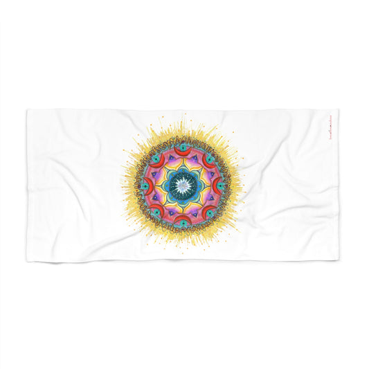7 Chakras by breathemovedivine Beach Towel - Always bring a towel! - breathemovedivine