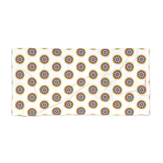 7 Chakras by breathemovedivine Patterned Beach Towel - Summer with Style - breathemovedivine