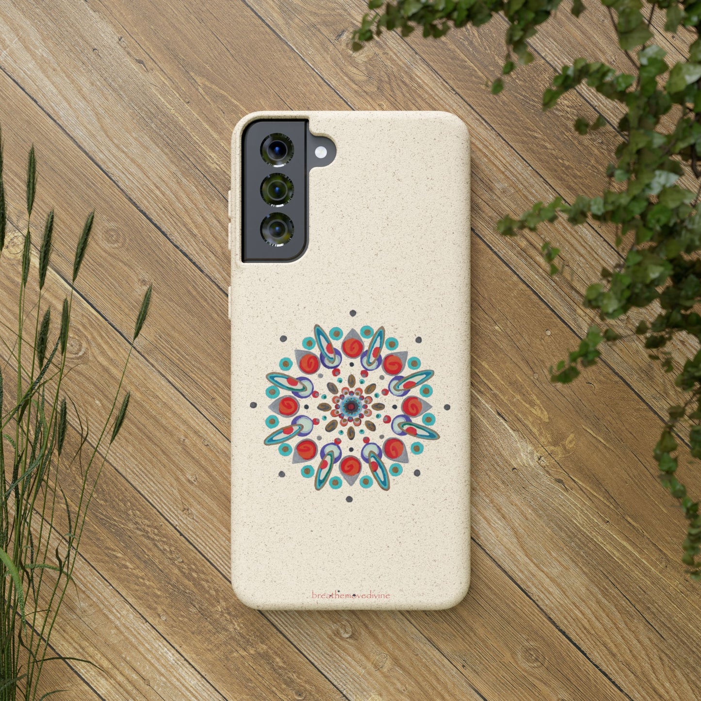 Inner Eye by breathemovedivine Eco-Friendly Case for Android with Mandala Design