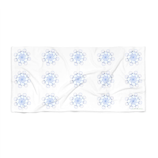 Flowers for Me by breathemovedivine Pattern Beach Towel - for the Discerning Goth - breathemovedivine