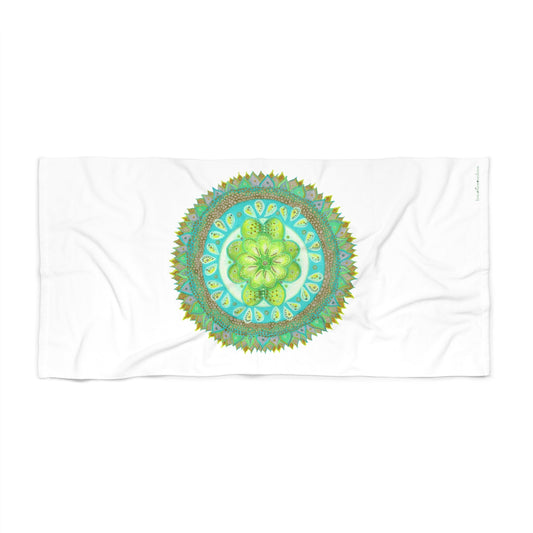 Heart Flame by breathemovedivine Beach Towel - Perfect for Summertime Fun! - breathemovedivine