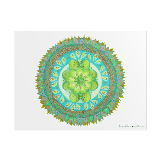 Heart Flame by breathemovedivine Vibrant Rolled Poster Print - breathemovedivine