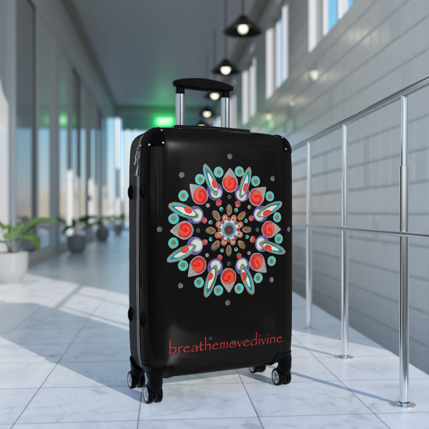 Inner Eye by breathemovedivine Colorful Mandala Suitcase - Travel with Style and Inspiration - breathemovedivine