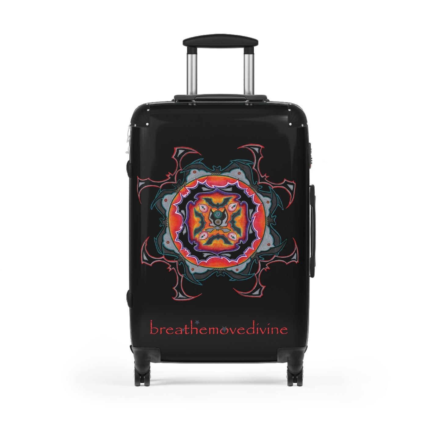 Scry by breathemovedivine Colorful Mandala Suitcase - breathemovedivine