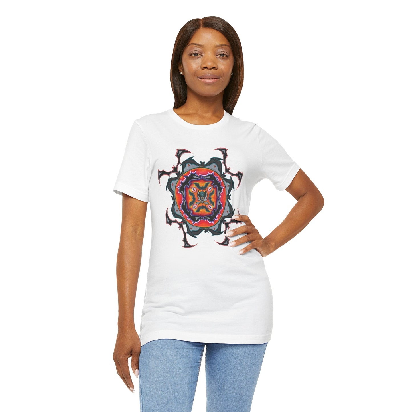 Scry by breathemovedivine Mandala Unisex Jersey T - breathemovedivine