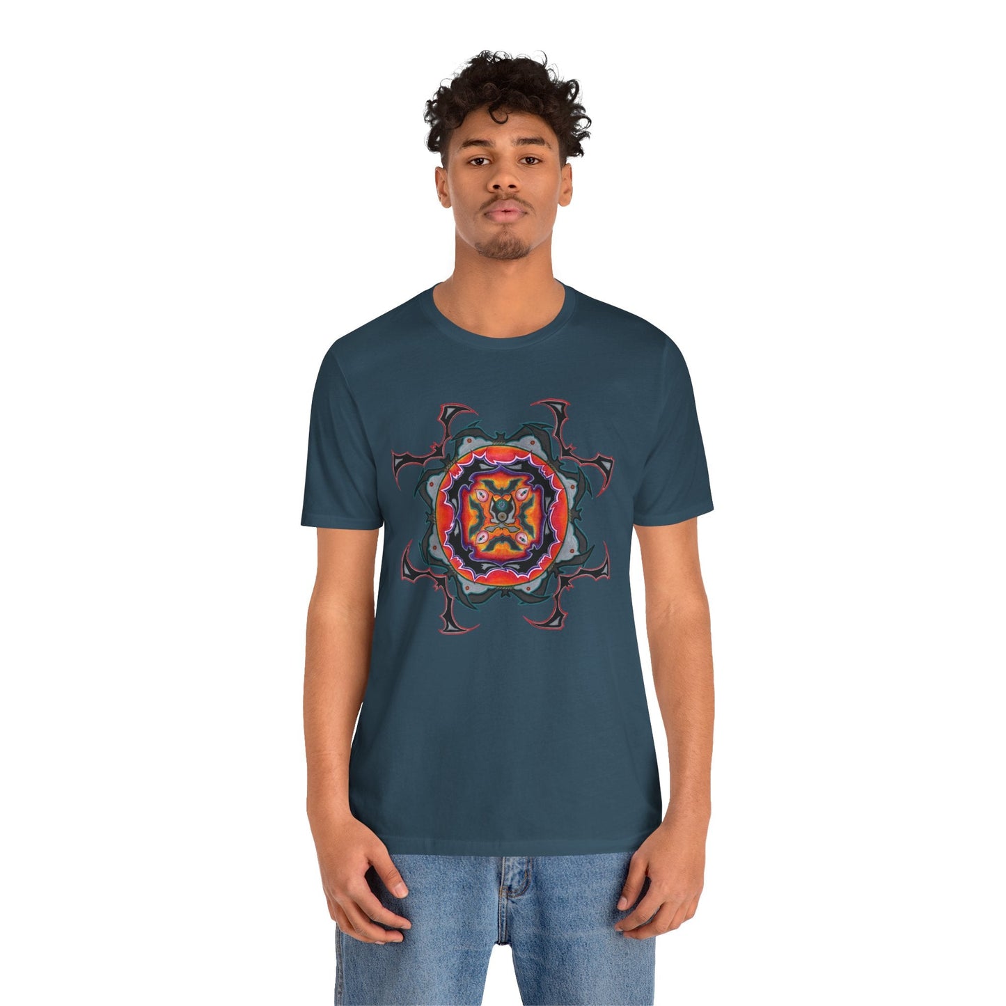 Scry by breathemovedivine Mandala Unisex Jersey T - breathemovedivine
