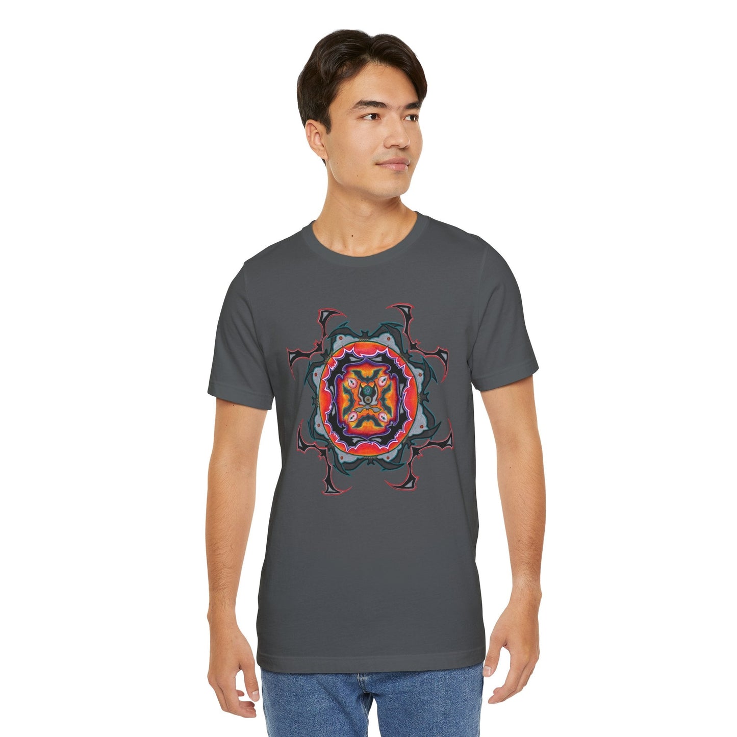 Scry by breathemovedivine Mandala Unisex Jersey T - breathemovedivine