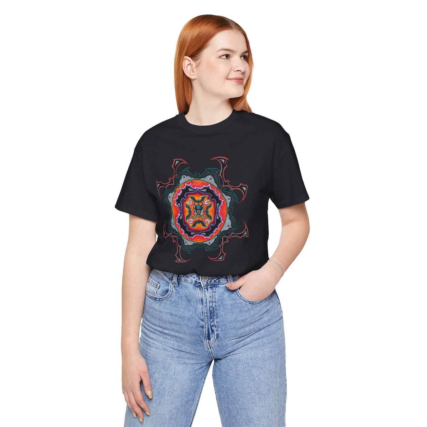 Scry by breathemovedivine Mandala Unisex Jersey T - breathemovedivine