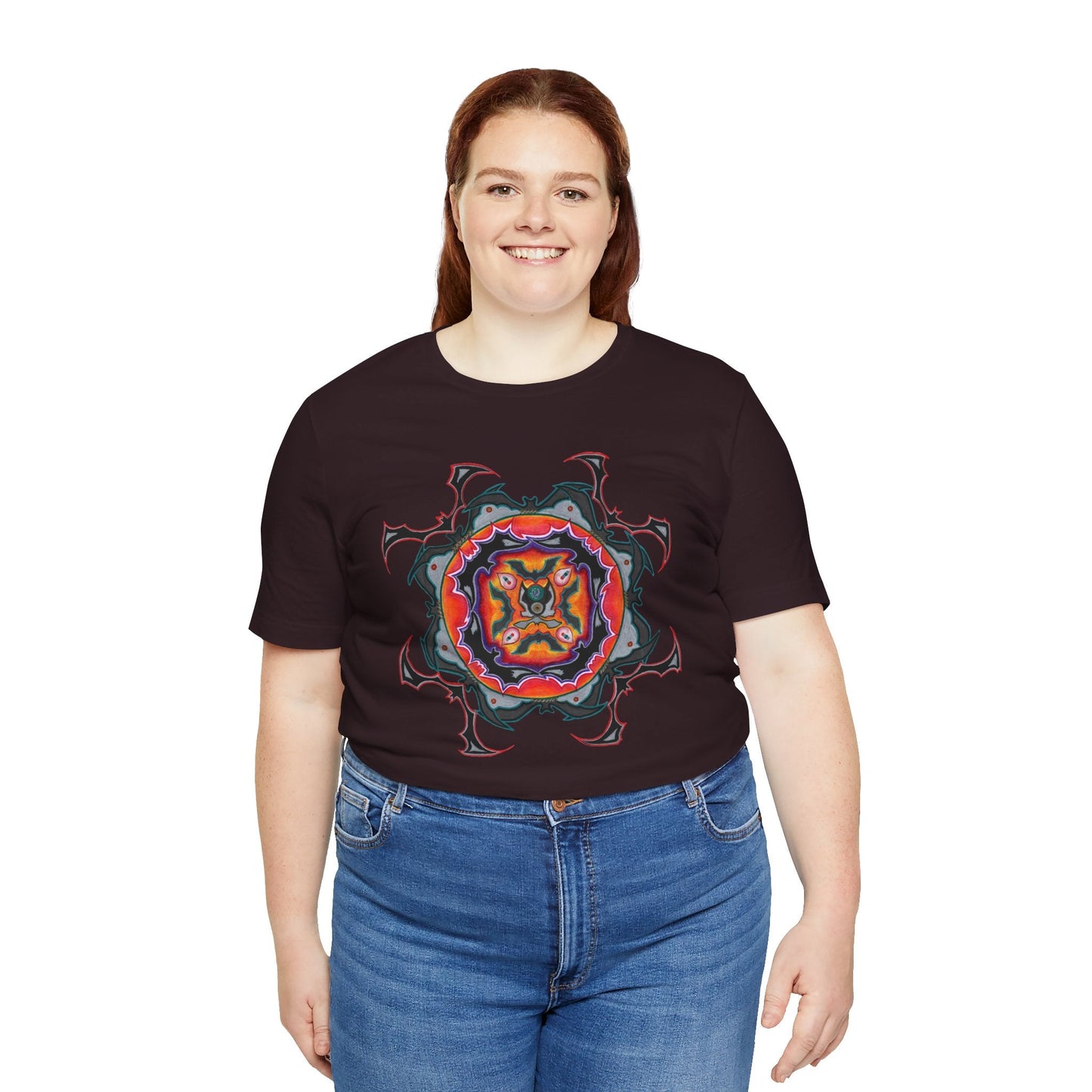 Scry by breathemovedivine Mandala Unisex Jersey T - breathemovedivine
