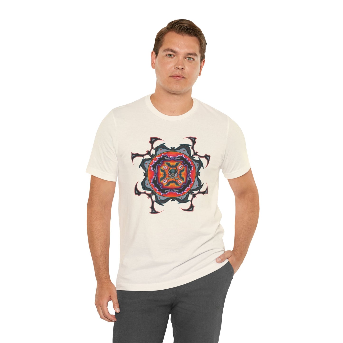 Scry by breathemovedivine Mandala Unisex Jersey T - breathemovedivine