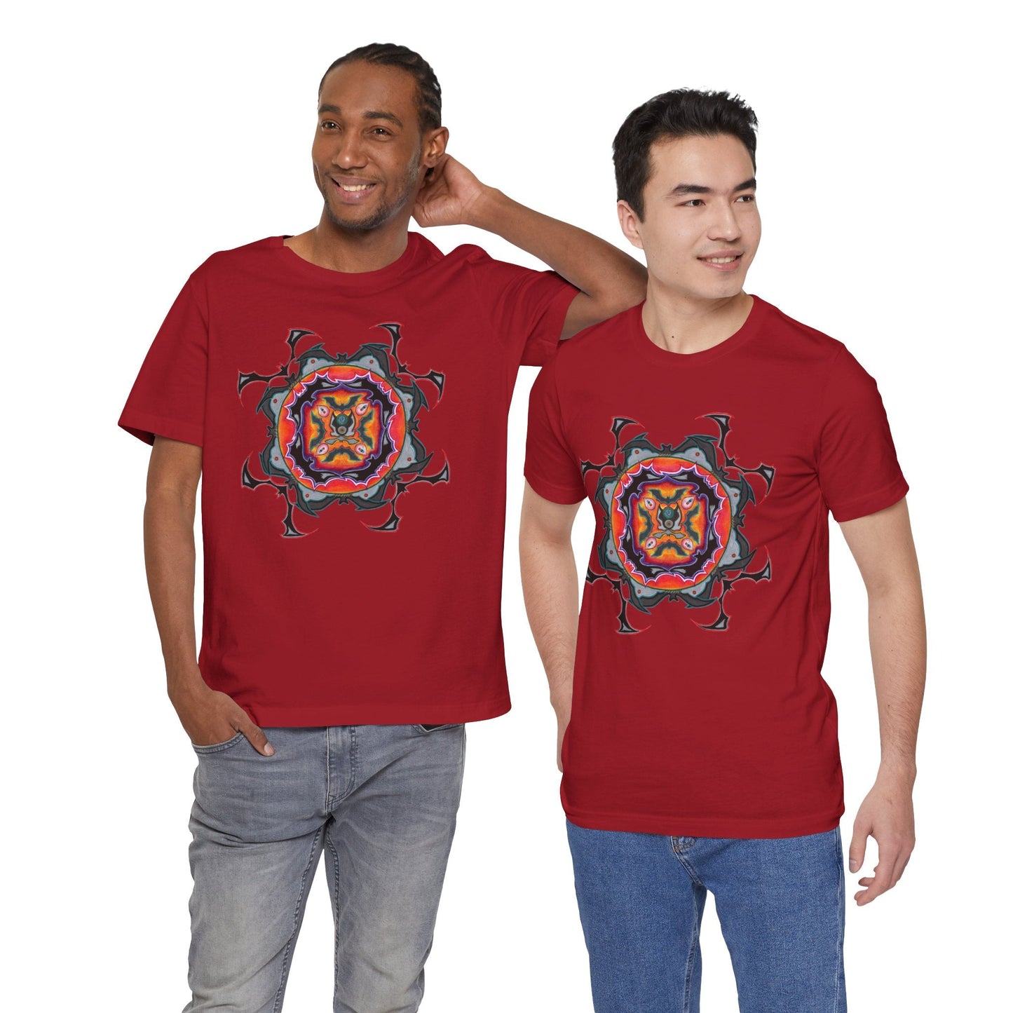Scry by breathemovedivine Mandala Unisex Jersey T - breathemovedivine