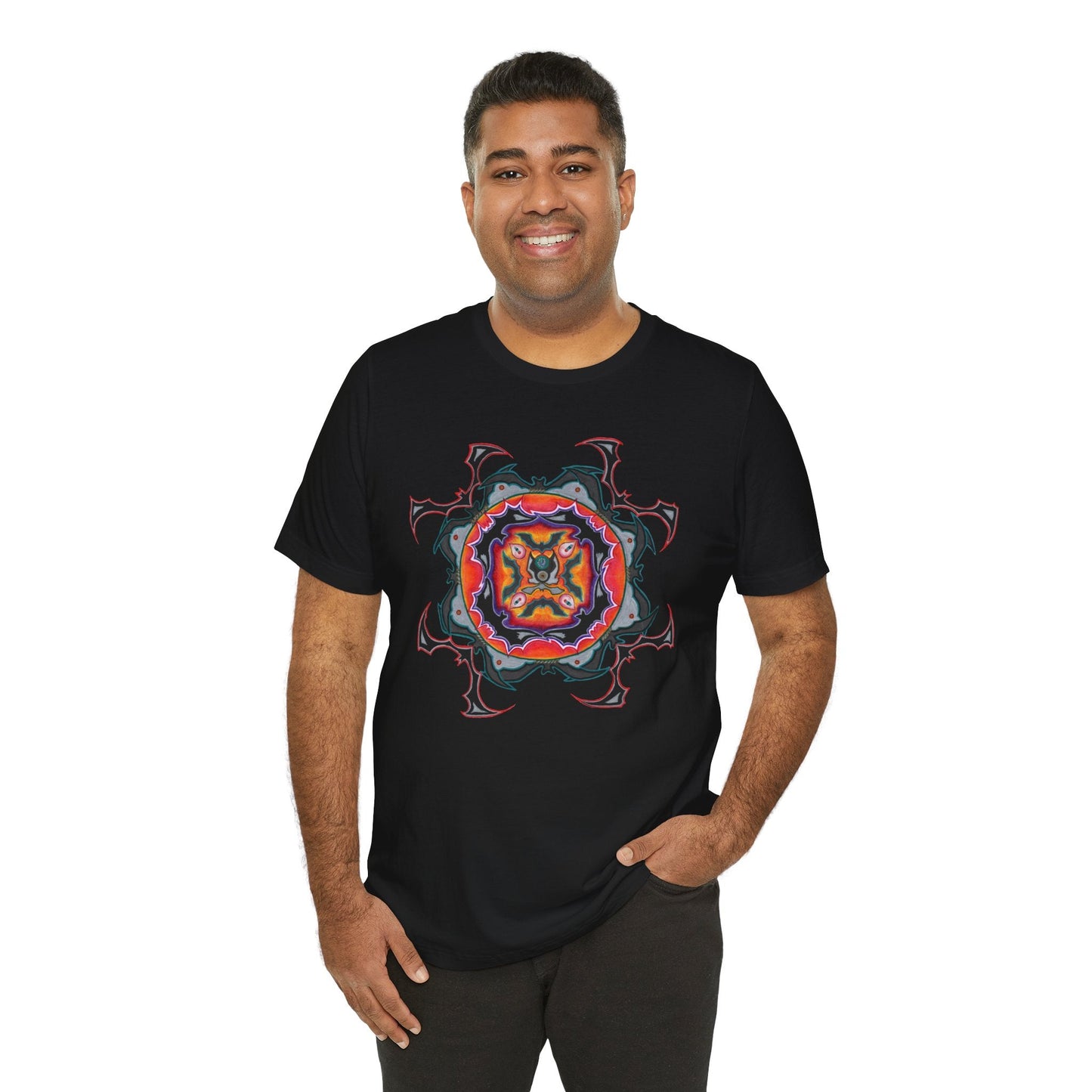 Scry by breathemovedivine Mandala Unisex Jersey T - breathemovedivine