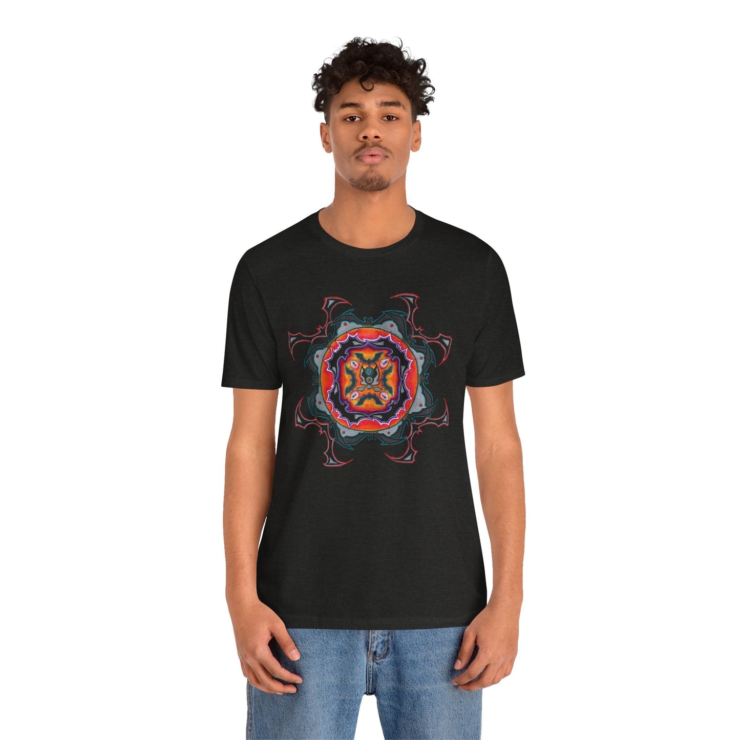 Scry by breathemovedivine Mandala Unisex Jersey T - breathemovedivine