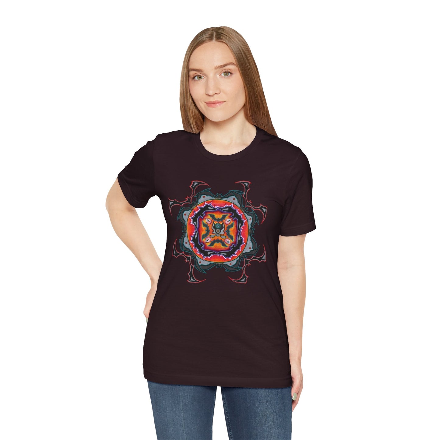 Scry by breathemovedivine Mandala Unisex Jersey T - breathemovedivine