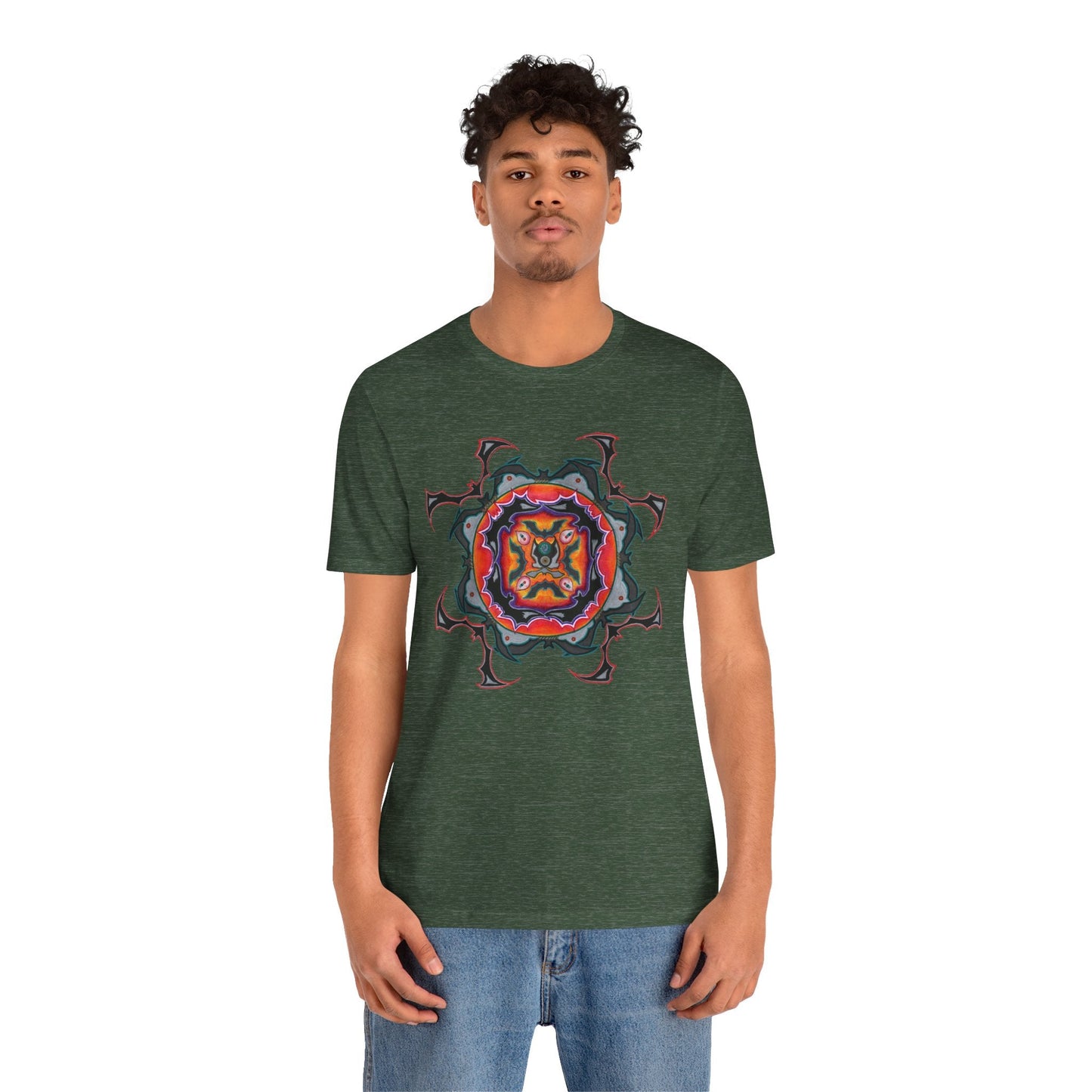 Scry by breathemovedivine Mandala Unisex Jersey T - breathemovedivine
