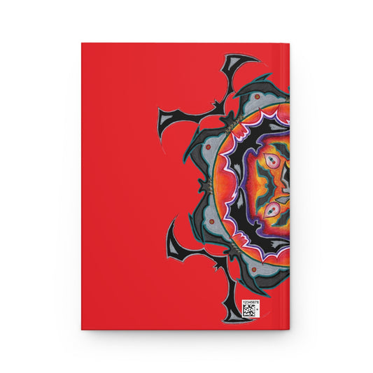Scry Red Hardcover Medallion Journal for Creative Minds, Writing Inspiration - breathemovedivine
