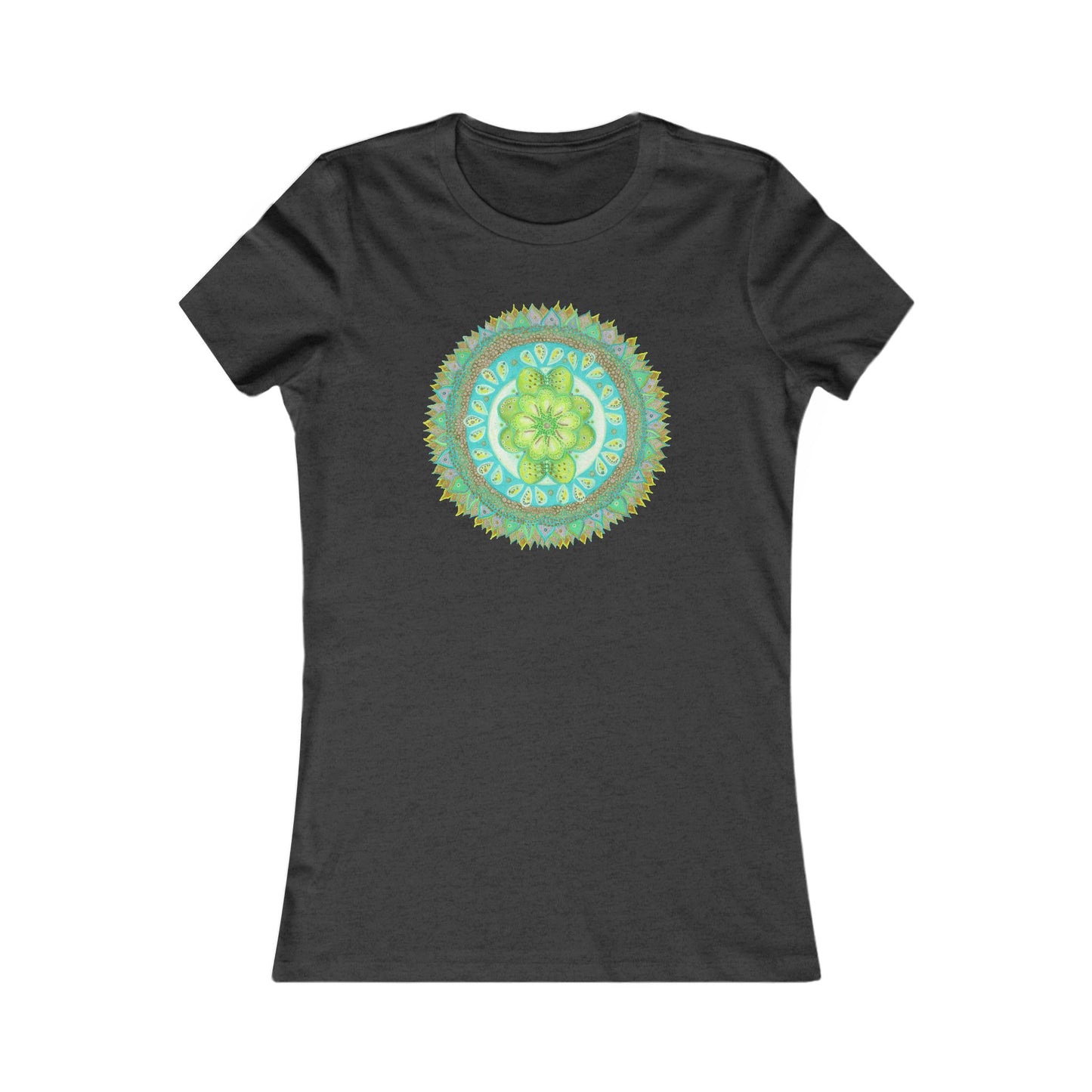 Heart Flame by breathemovedivine Bohemian Mandala Women's Tee