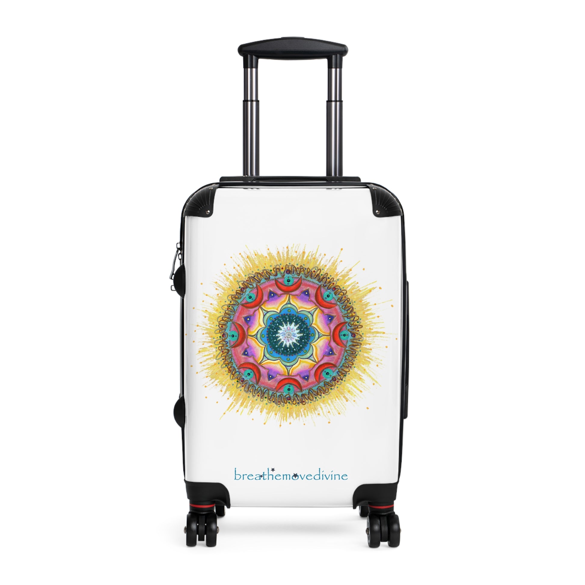 7 Chakras by breathemovedivine Rolling Suitcase - breathemovedivine