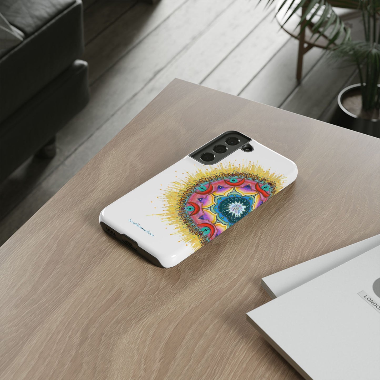 7 Chakras by breathemovedivine Mandala Design Case for Android