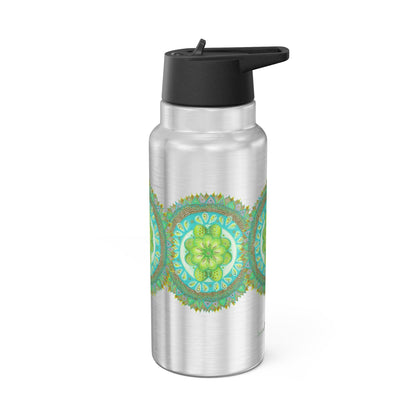 Heart Flame by breathemovedivine Colorful Gator Tumbler 32oz - Vibrant Insulated Drinkware for Adventure Lovers -  43.57