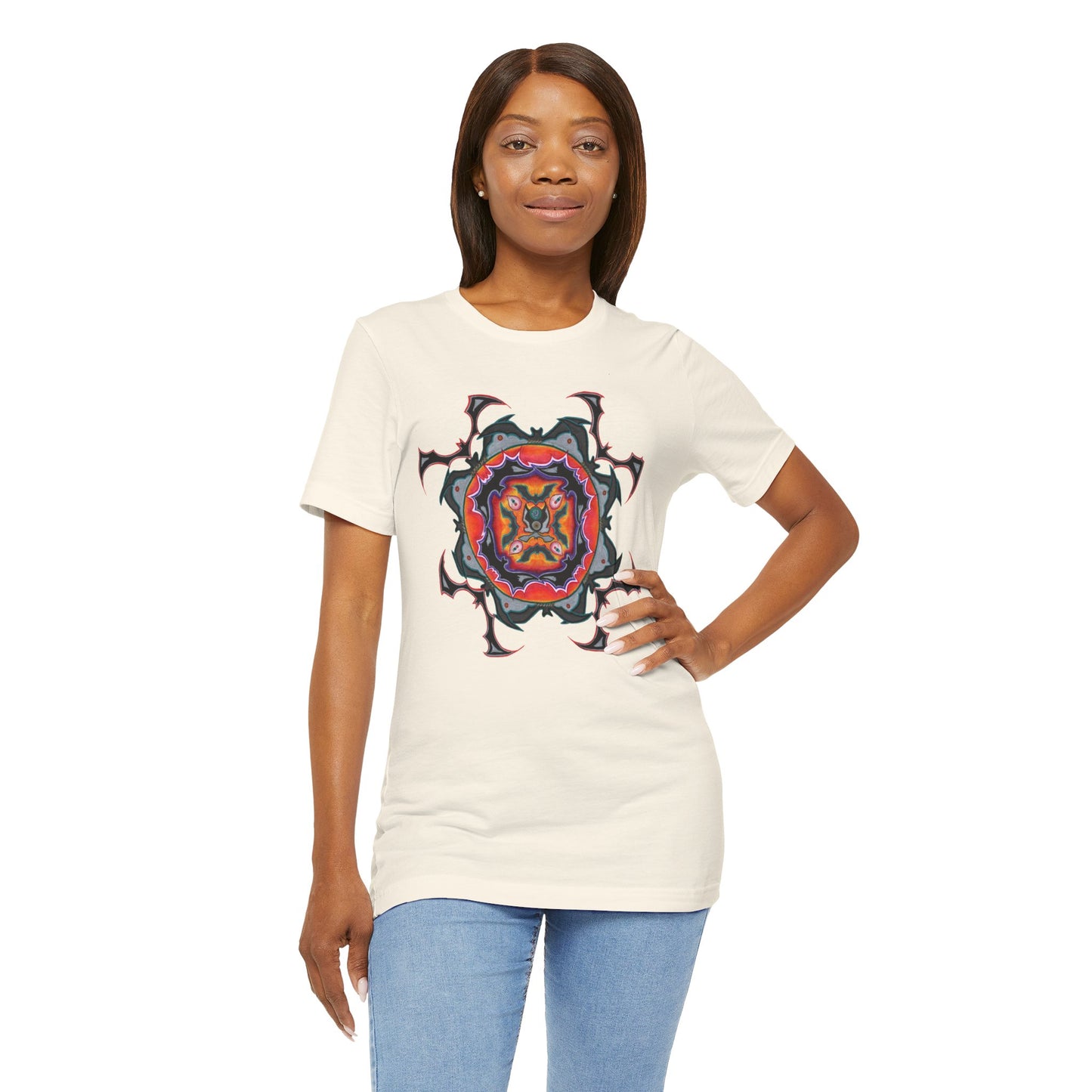Scry by breathemovedivine Mandala Unisex Jersey T