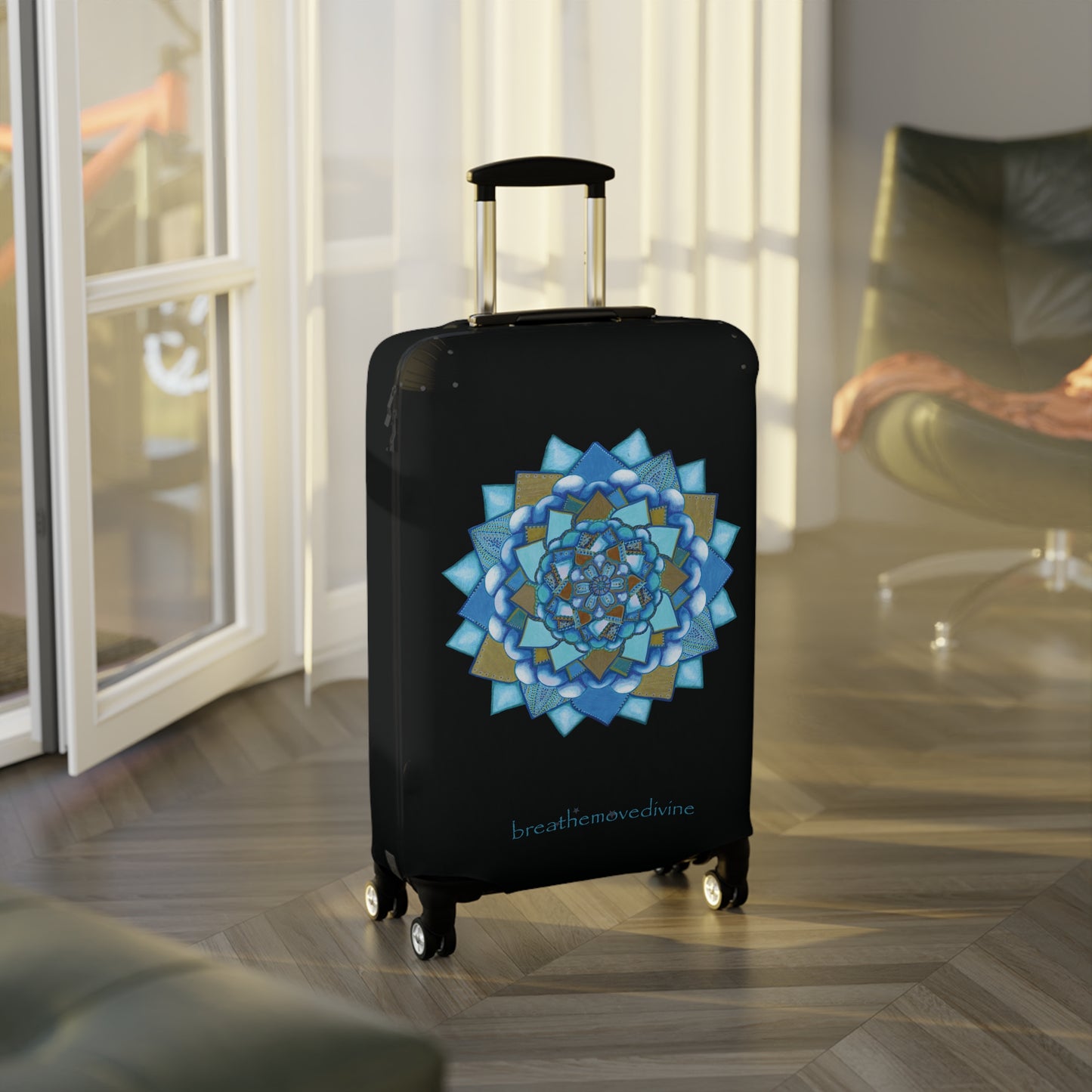 Voice by breathemovedivine Suitcase Cover - Travel with Style and Inspiration