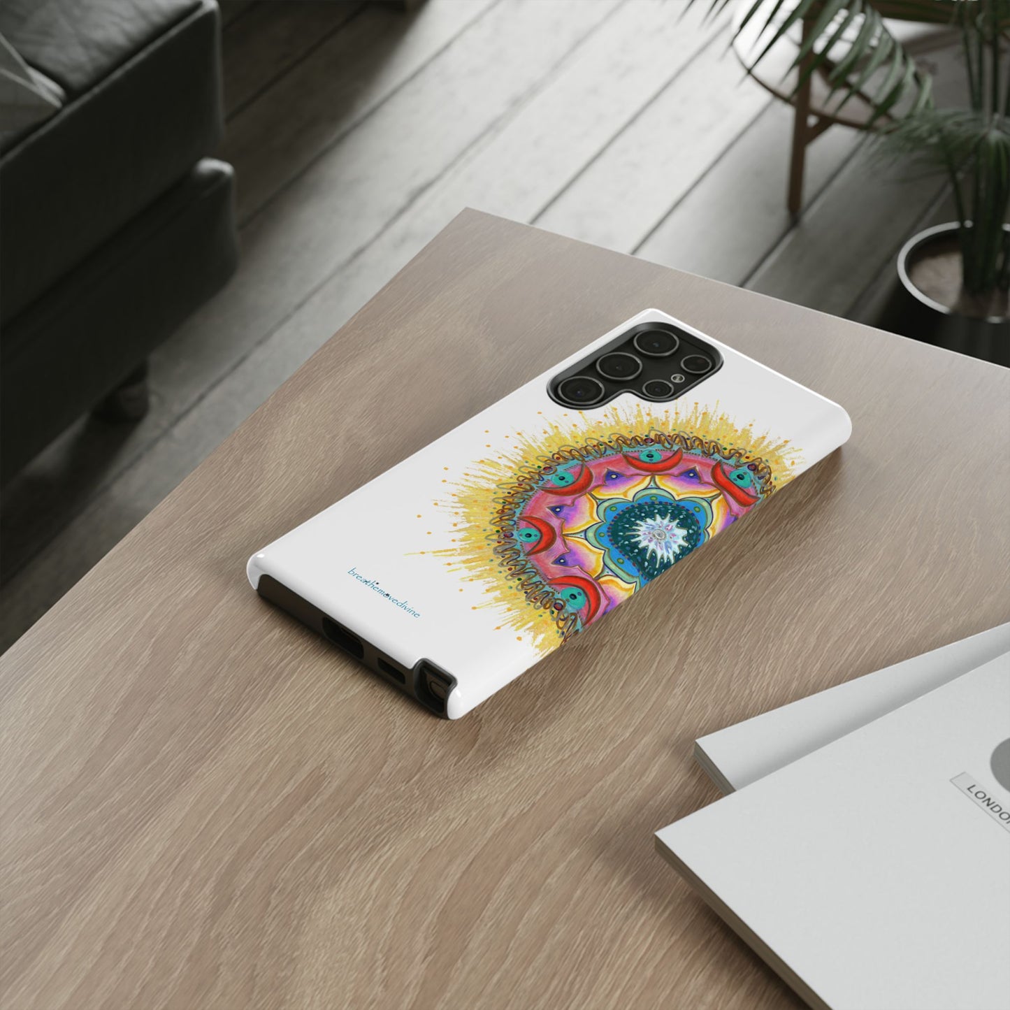 7 Chakras by breathemovedivine Mandala Design Case for Android