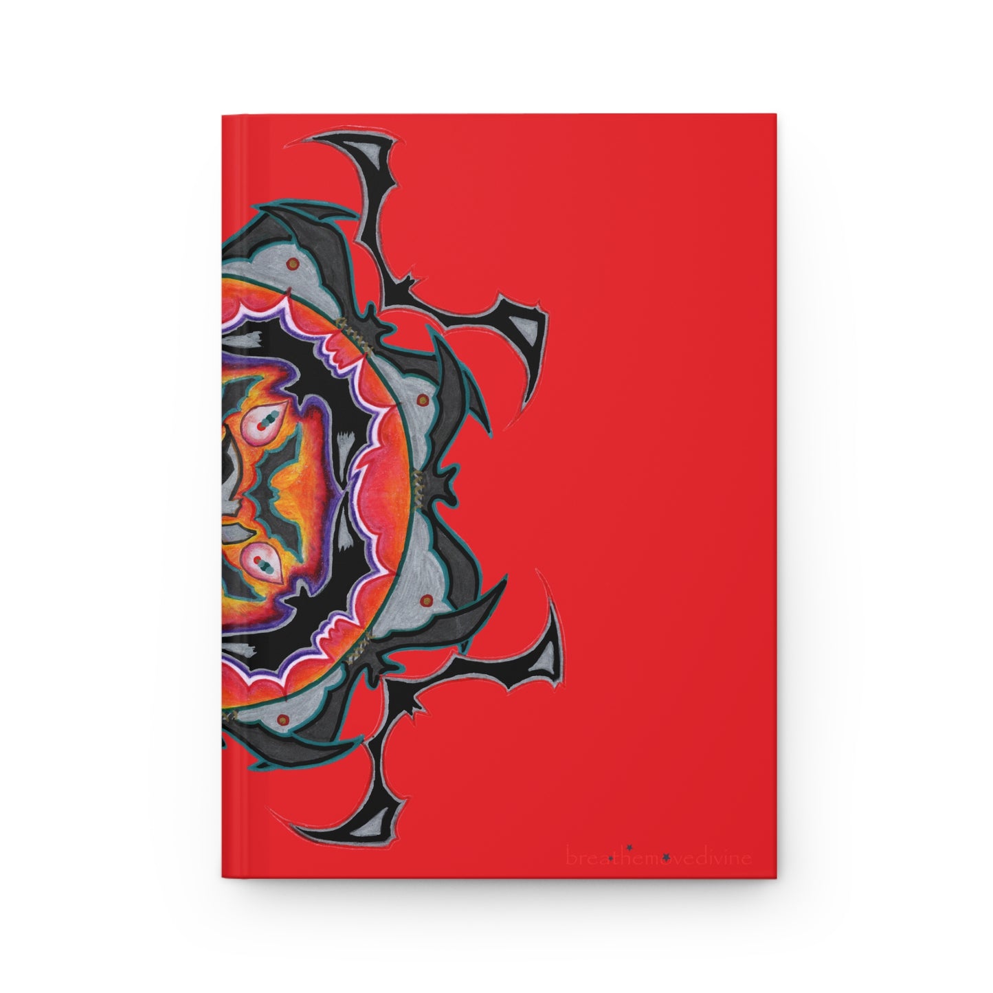 Scry Red Hardcover Medallion Journal for Creative Minds, Writing Inspiration