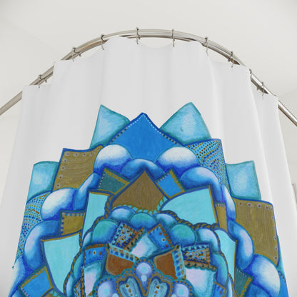 Voice by breathemovedivine Medallion Shower Curtain