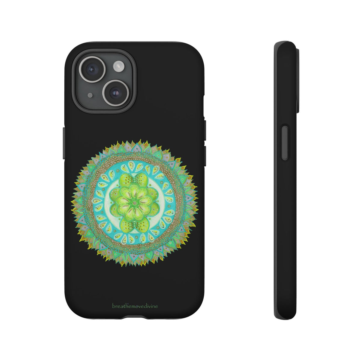 Heart Flame by breathemovedivine Mandala Design Case for iPhone