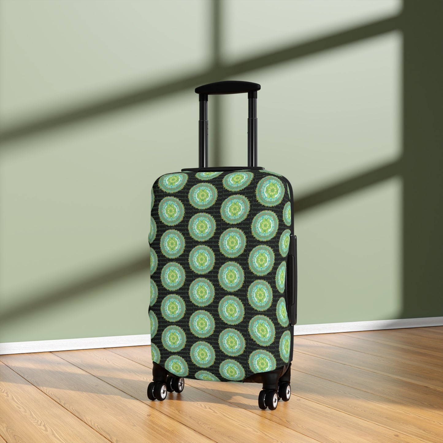 Heart Flame by breathemovedivine Mandala Pattern Suitcase Cover - Travel with Inspiration