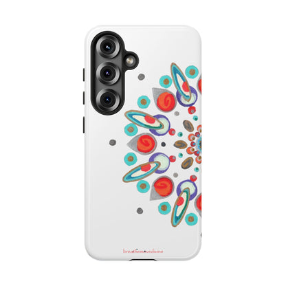 Phone case with Inner Eye breathemovedivine design on a white background